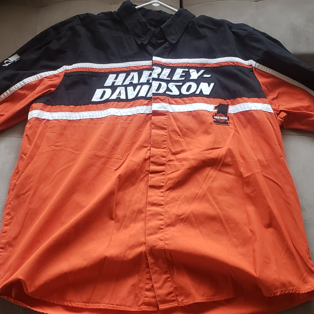 Mens harley davidson 2xl button down